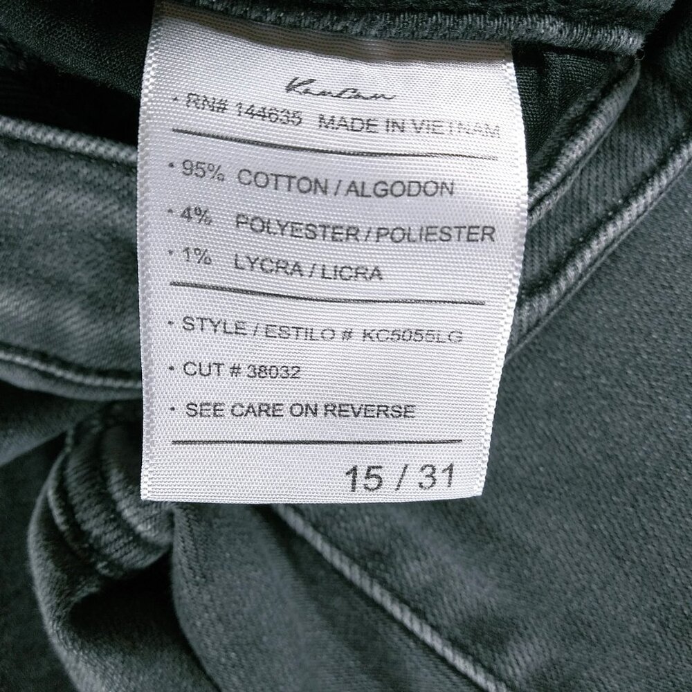 KanCan Black Wash Skinny Denim Jeans  Distressed 15/31 - Picture 9 of 12